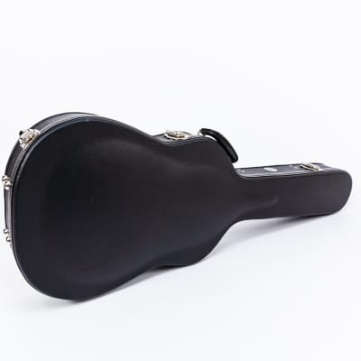 AE Guitars Hardshell Guitar Case Black Leather with Gray Interior For Gretsch Jet Styles image 2