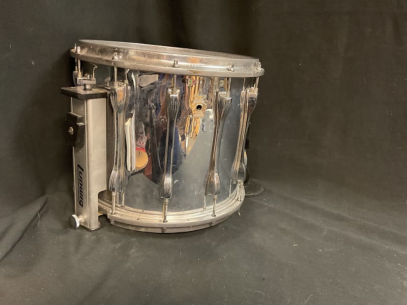 Vintage Ludwig 14” Marching Snare Drum - Silver serial 3332821 image 1