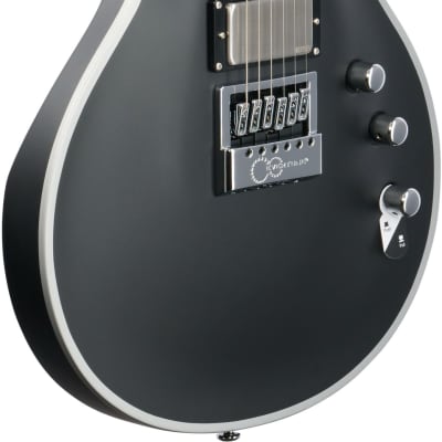 ESP LTD EC-1000 EverTune BB Electric Guitar, Black Satin image 4