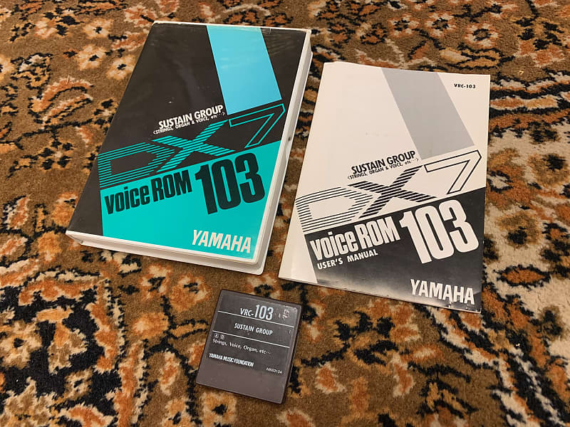 Yamaha DX7 Voice ROM 103 Cartridge With Box and Manual