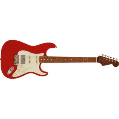 [PREORDER] Fender Japan Limited Edition Hybrid II Stratocaster HSS Flat Top Electric Guitar, Modena Red for sale