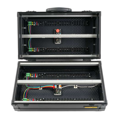 Amalgamod 12U/104HP EURORACK TRAVEL CASE - Black | Reverb