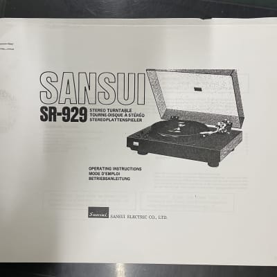 Sansui SR-929 direct-drive turntable 1976-1979 - Black image 9