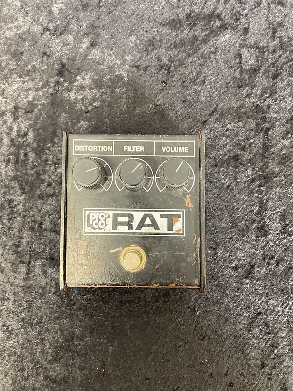 Vintage ProCo RAT Whiteface smallbox guitar pedal demo with