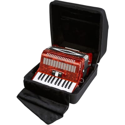 SofiaMari SM-2648, 26 Piano 48 Bass Accordion Regular Red Pearl image 5