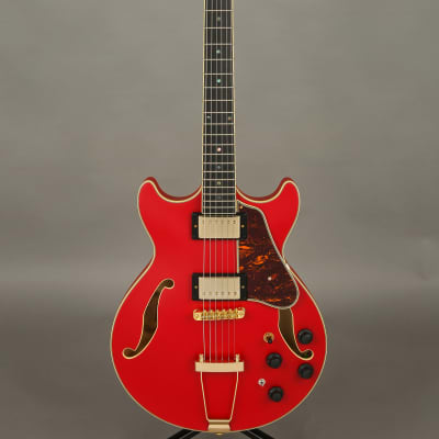 Ibanez Artcore Expressionist AMH90 Cherry Red Flat Semi Hollow Super 58 HH for sale