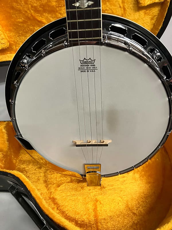 Morris Deluxe 5-String Banjo with Case | Reverb