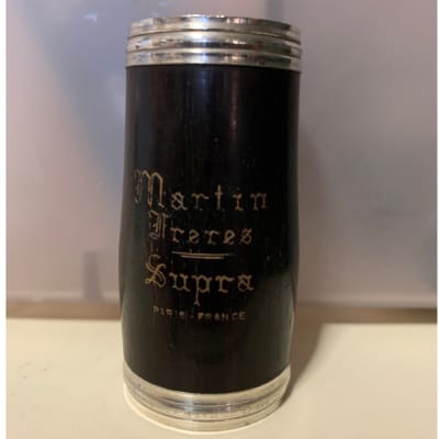 Martin Freres Supra clarinet barrel Bb  1950’s Grenadilla black wood image 1