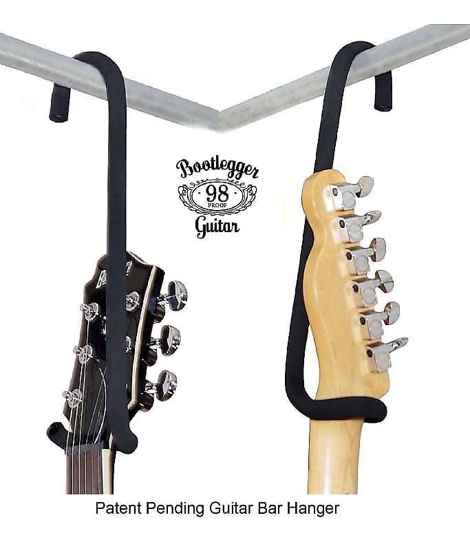 Two Guitar Bar Hanger’s  Bootlegger Guitar 2020  Black image 1