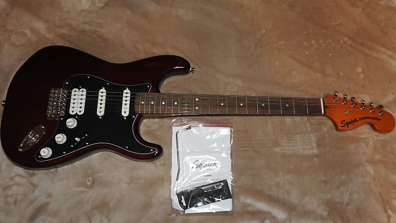 Squier Classic Vibe '70s Stratocaster HSS with Laurel Fretboard 2019  Walnut Excellent Condition! Upgrades and price increase coming soon! image 1