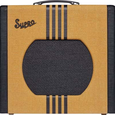 Supro 1822RTB Delta King 12 15W 1x12'' Guitar Tube Combo Amplifier Tweed & Black image 1