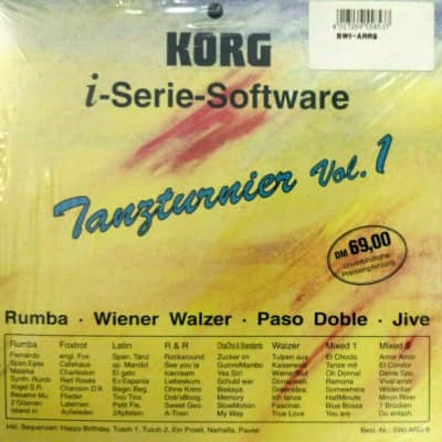 KORG i-Serie SOFTWARE Diskette TANZTUNIER Musik Vol 1, Styles, Demos