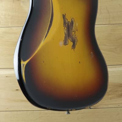 Fender Custom Shop Dealer Select CuNiFe Wide Range Jazzmaster Heavy Relic, 3 Tone Sunburst , Left Handed R124696 image 4