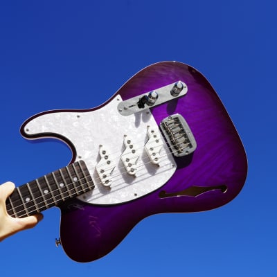 G&L USA ASAT Z3 Semi-Hollow - Purple Burst 6-String Electric