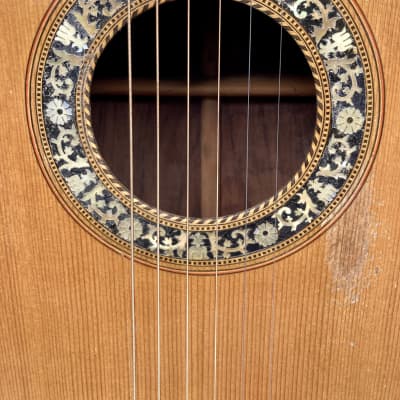 William Gilkes Parlor Guitar Circa 1870's Son of Samuel Gilkes W/ Hard Case image 8