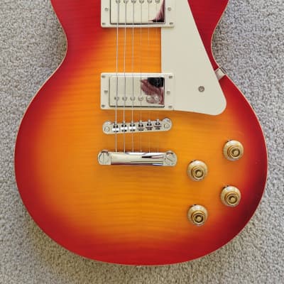 Epiphone 1959 Les Paul Standard Electric Guitar, Aged Dark Cherry Burst, Epiphone Hard Shell Case for sale