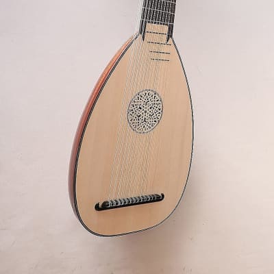 Handmade 13 Course Renaissance Lute - Baroque lute - Mahogany and Rosewood Material  + Hardcase image 1