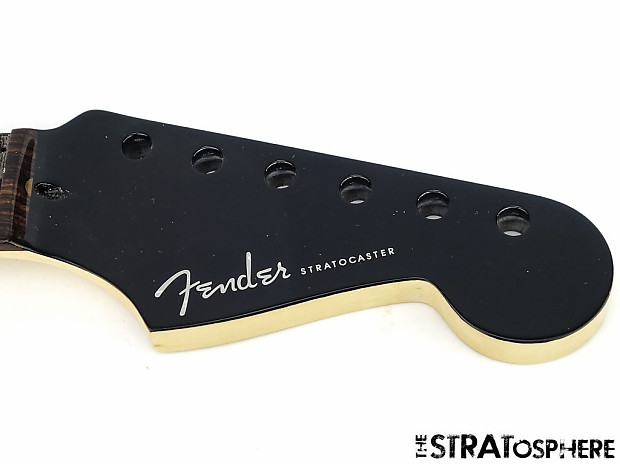 * Fender American DELUXE Stratocaster Strat NECK Rosewood Black Headstock  #70