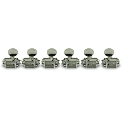 Kluson 3 Per Side Vintage Diecast Series Tuning Machines Chrome With Metal Oval Button for sale