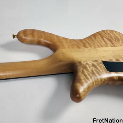 Spector NS-4 4-String Bass 1999 Woodstock Era Quilted Maple Natural Oil / Wax EMG HAZ 8.90lbs #386 image 16