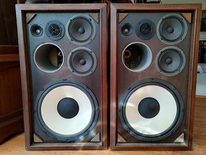 Sansui SP200 speakers, modified in very good condition - 1970&#039;s  			