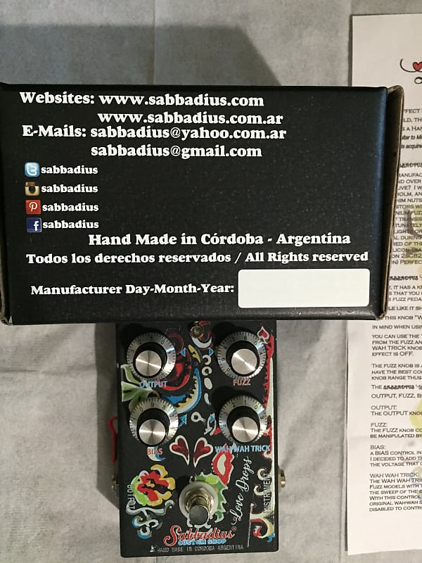Sabbadius Love Drops Fuzz 2022 | Reverb