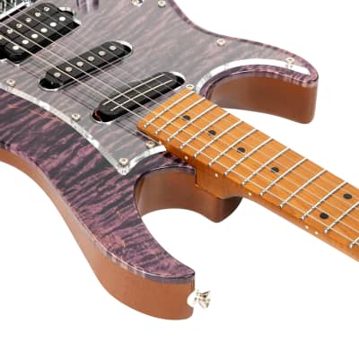 Vola Guitars OZ RV TNC LH Trans light Purple Gloss image 5