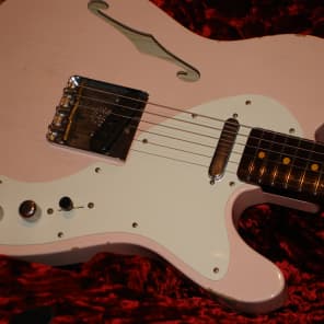 Fender Custom Shop LTD ED Telecaster Thinline Relic with Solid Rosewood Neck 2016 faded shell pink image 2