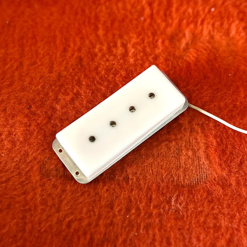MicroFrets Bass guitar pickup c 1969 White original Reverb
