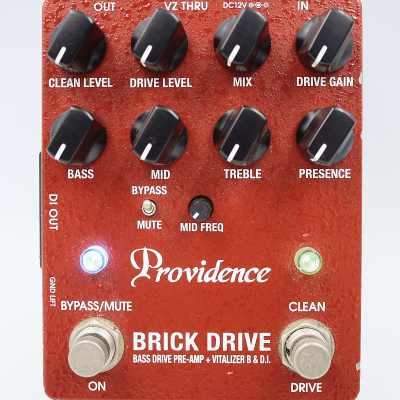 Providence BDI-1 Brick Drive Bass Drive / Preamp / DI With Original Box  Adapter Guitar Effect Pedal Q940039