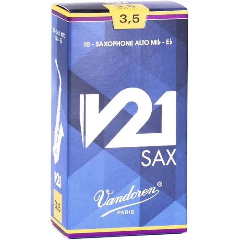 Vandoren SR8135 Alto Sax V21 Reeds Strength #3.5; Box of 10 image 1