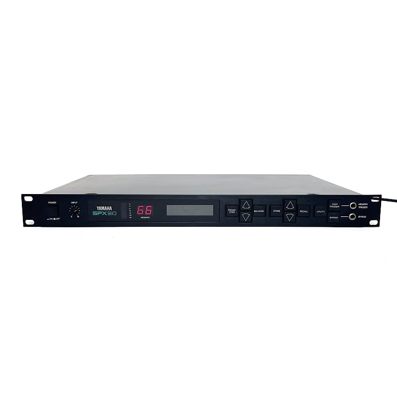 Yamaha SPX90 Digital Sound Processor 1980s - Vintage Effect Rack Made in Japan Black image 1
