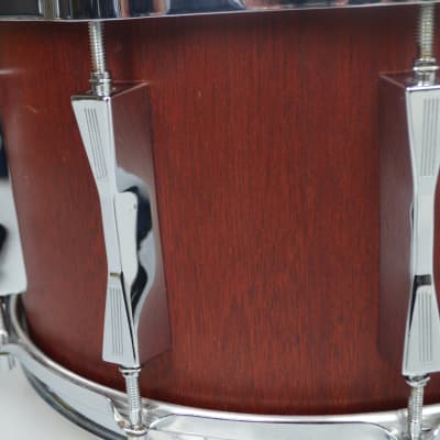 Sonor Phonic Plus D518x MR snare drum 14" x 8", Red Mahogany from 1989 image 11