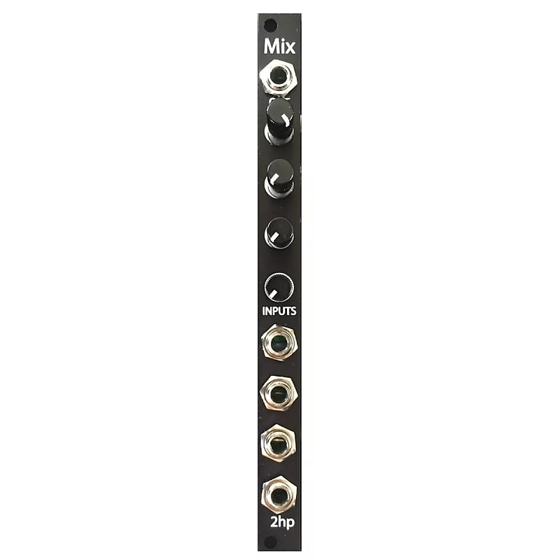 2hp Mix - 4 Channel Mixer Black Panel [Three Wave Music] image 1