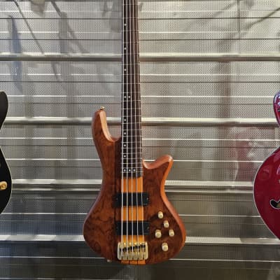 Schecter Stiletto Studio-5 Active 5-String Bass - Honey Satin for sale