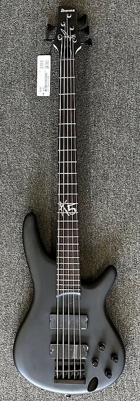 Ibanez Fieldy Signature K5-BKF "KORN" 5 String Bass - Black image 1