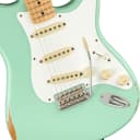 Fender Road Worn 50s Stratocaster Electric Guitar Maple Fingerboard, Surf Green w/ Deluxe Gig Bag