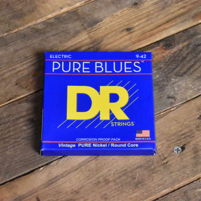 DR Pure Blues PHR-9 Electric Guitar Strings image 1