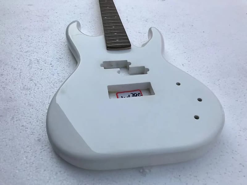 Glossy White 4 String Bass Basswood Body with Maple Neck, | Reverb