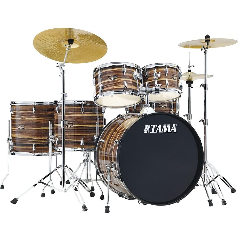 Tama IE62C Imperialstar Drum Kit, 6-Piece (with Meinl Cymbals), Coffee Teak image 1