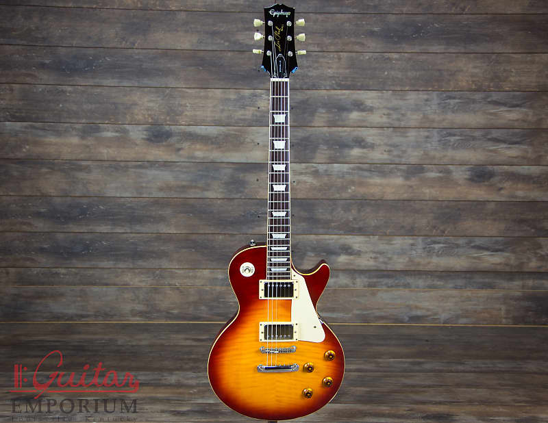 Epiphone Les Paul Standard 1990 Cherry Sunburst flametop early