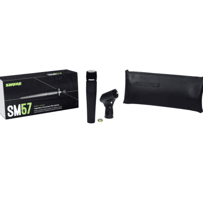 Shure SM57 Cardioid Dynamic Instrument Microphone - Black/Black image 5