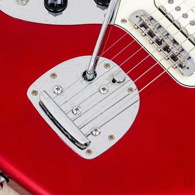 2002 Fender Jaguar ‘62 Vintage Reissue Left-Handed JG66-85L Candy Apple Red + Headstock, Japan CIJ image 8