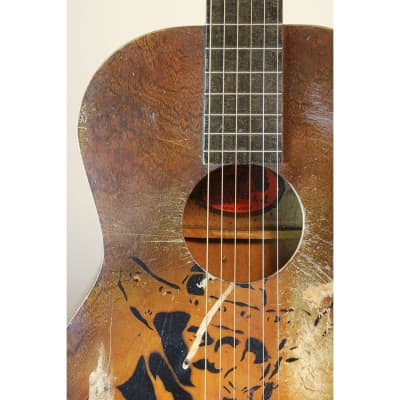 B & J Serenader Cowboy Parlor Stencil Guitar image 9