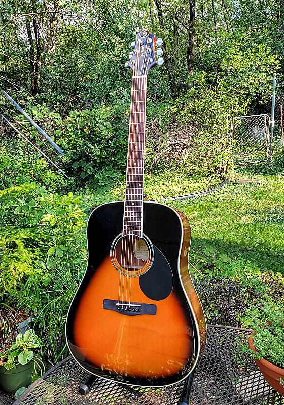 Samick GD100SVS vintage sunburst deluxe dreadnought acoustic, great guitar! image 1