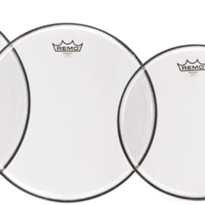 Remo Emperor Clear 4-piece Tom Pack - 10/12/14/16 inch image 5