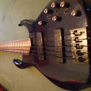 Very Rare James Tyler Five string  Bass 1994 Blue image 4