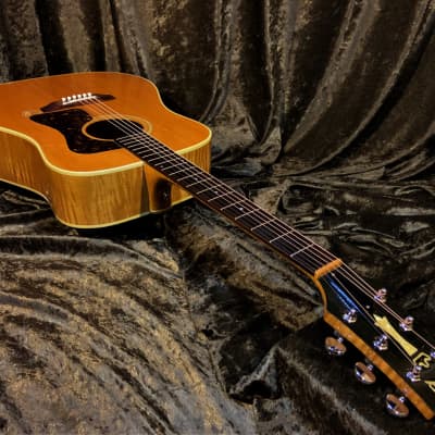 Guild D30 1987 Westerly Rhode Island Built Highly Figured Flame Maple Neck and Body Guild Acoustic image 10