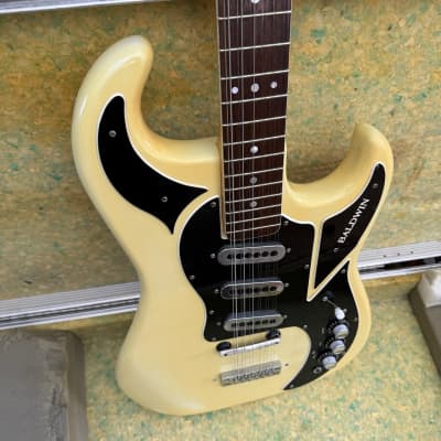 Vintage 1967 Baldwin Burns Double Six White 12 String Electric Guitar Case 1960s image 8
