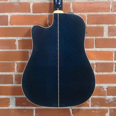 Yamaha DWX-8C Acoustic Electric Guitar Blue image 9